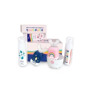 Семеен комплект Belli Denti - 2x електрическа четка за зъби и 2x паста за зъби с пяна